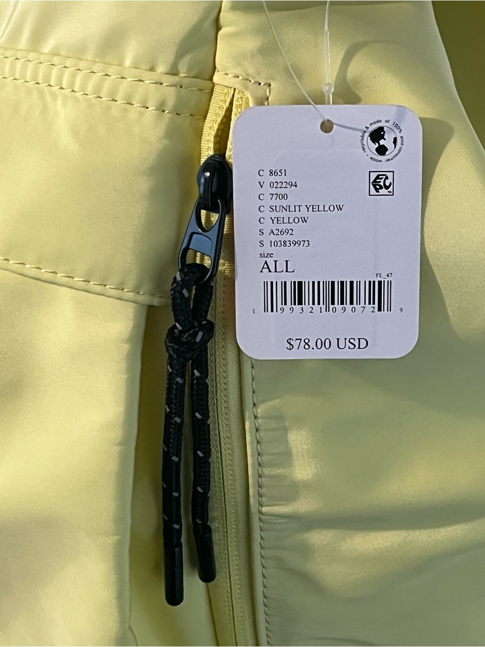 NWT Free People Ego Boost Mega Bucket Bag Sunlit Yellow FP Movement - Picture 8 of 8